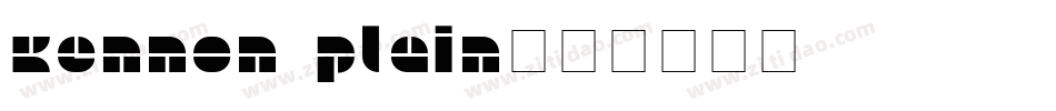 Kennon Plain字体转换